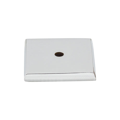 Top Knobs M2021 Aspen II Square Knob Backplate Polished Chrome