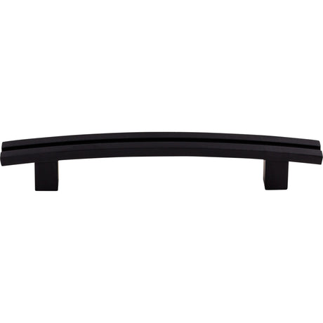 Top Knobs TK81BLK Inset Rail 5" Center to Center Bar Pull Flat Black