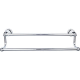 Top Knobs HUD11PC TOP BATH (R) Hudson Bath Double 32 1/4" Wall Mounted Towel Bar Polished Chrome