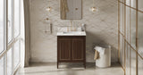 Jeffrey Alexander Percival 30" Dark Walnut Single Sink Bathroom Vanity with Calacatta Vienna Quartz Top - 8 in. Widespread Faucet Top product image 6