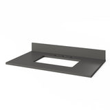 Jeffrey Alexander Kipling 37" Black Single Sink Bathroom Vanity with Grey Quartz Top - Single-Hole Faucet Top product image 4