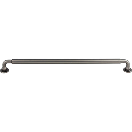 Top Knobs TK827AG Lily 12" Center to Center Bar Pull Ash Gray