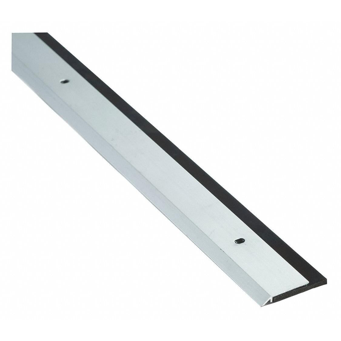 National Guard Products 200NA36 36" Black Neoprene Door Sweep Aluminum Clear Anodized Aluminum