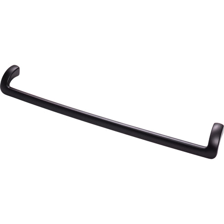 Top Knobs TK955BLK Kentfield 12" Center to Center Drop Handle Flat Black