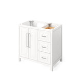 Jeffrey Alexander Cade 36" White Single Sink Bathroom Vanity with Calacatta Vienna Quartz Top - 8 in. Widespread Faucet Top product image 3