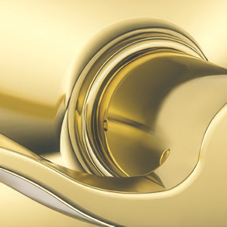 Schlage Commercial ND50RSPA605 polished brass entrance/office door lever