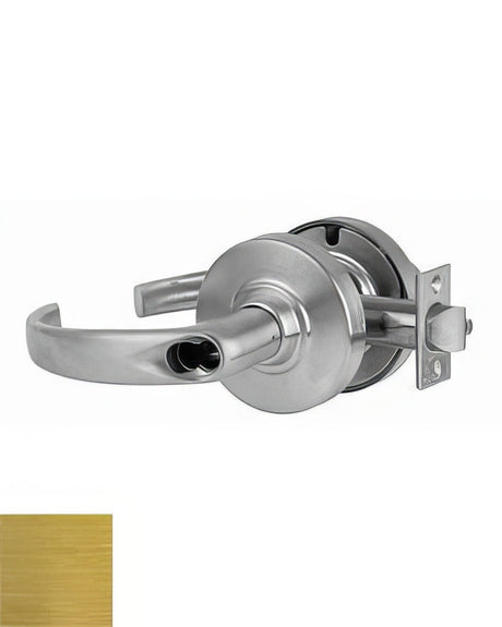 Schlage Commercial ND53BSPA606 satin brass keyed entry door lever