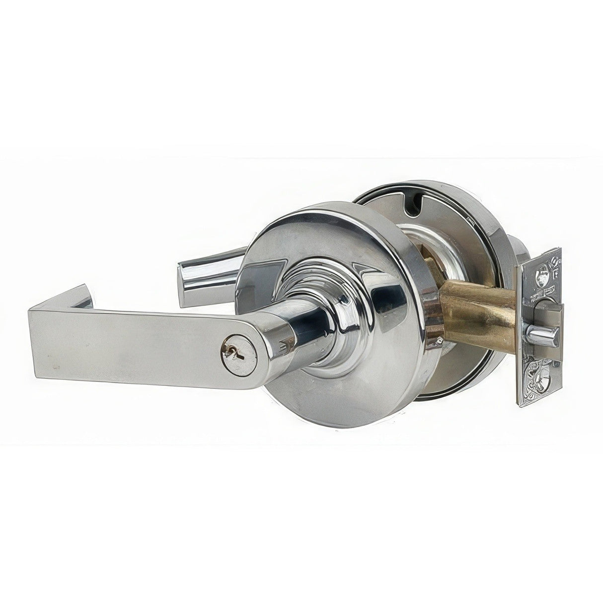Schlage Commercial ND53LRHO625 polished chrome keyed entry door lever