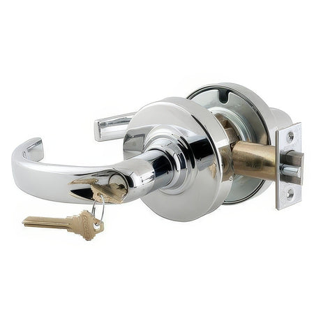 Schlage Commercial ND53LSPA625 polished chrome keyed entry door lever