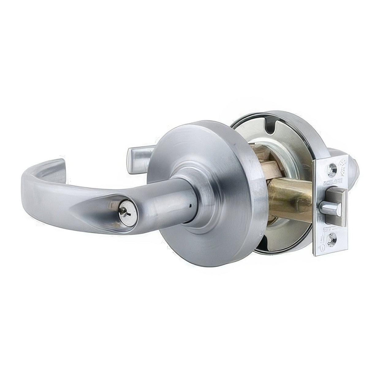 Schlage Commercial ND53LSPA626 satin chrome keyed entry door lever