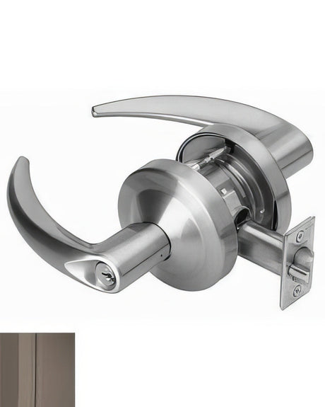 Schlage ND53ROME613 Omega keyed entry keyed entry door lever, additional view