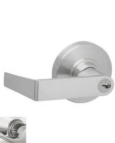 Schlage ND53RRHO625 Rhodes keyed entry keyed entry door lever, additional view