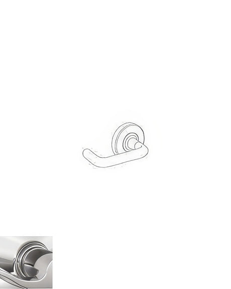 Schlage ND60CDTLR625 Tubular vestibule vestibule door lever, additional view