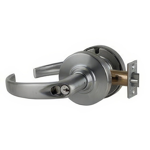 Schlage Commercial ND70RSPA606 satin brass classroom door lever