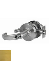 Schlage Commercial ND80RSPA606 satin brass keyed showroom door lever