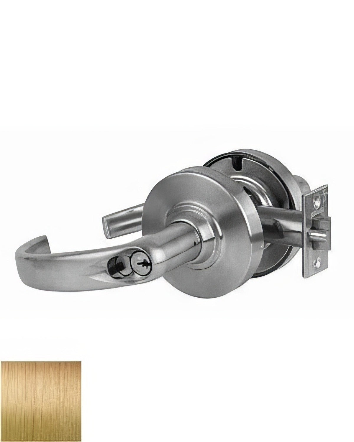 Schlage Commercial ND80RSPA612 satin bronze keyed showroom door lever