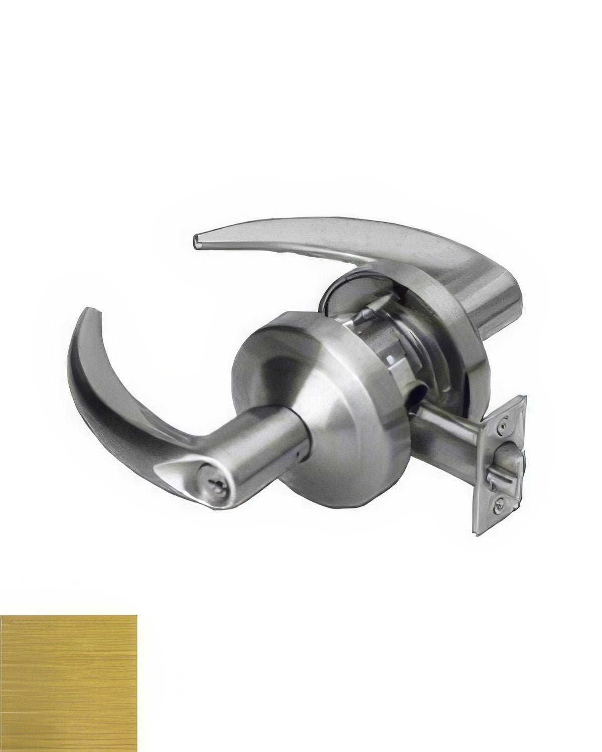 Schlage Commercial ND82CDTLR606 satin brass institution lock door lever
