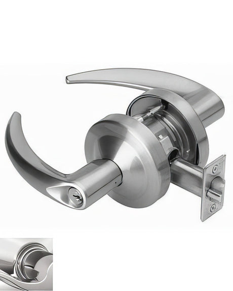 Schlage ND92BOME625 Omega keyed entry keyed entry door lever, additional view