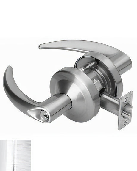 Schlage ND92BOME626 Omega keyed entry keyed entry door lever, additional view