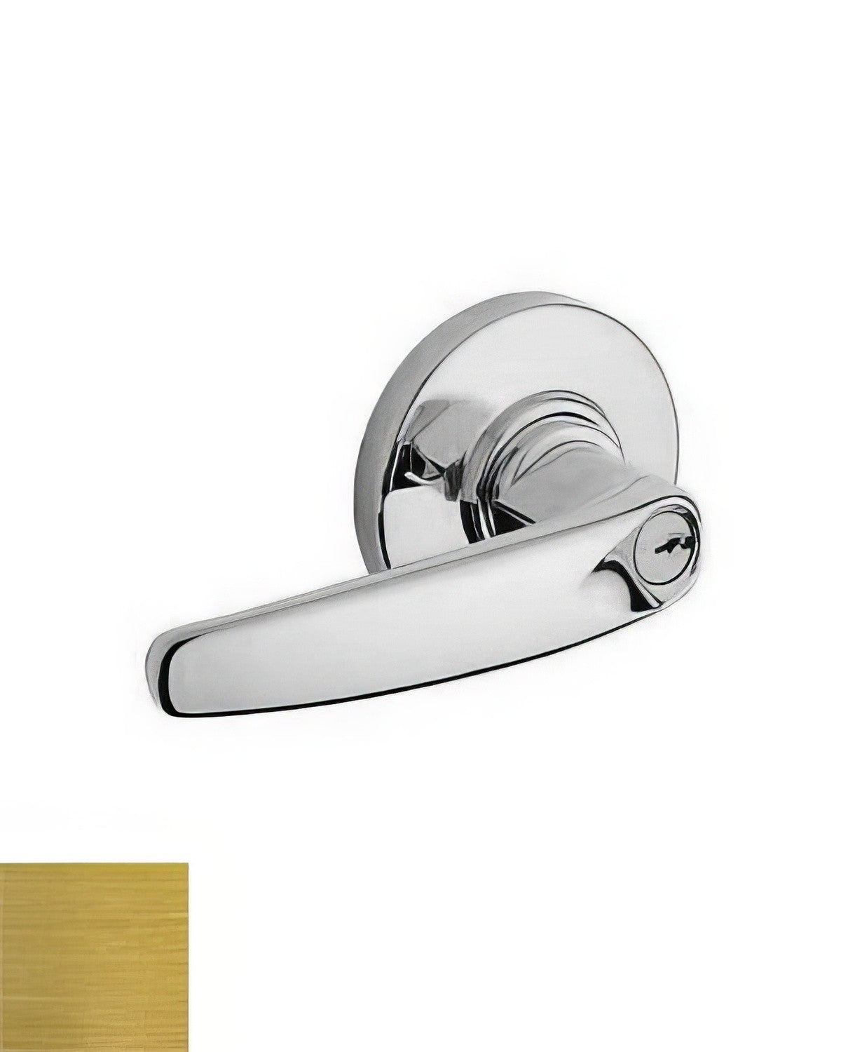 Schlage Commercial ND92LATH606 satin brass entrance lock, single cylinder