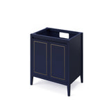 Jeffrey Alexander Percival 30" Hale Blue Single Sink Bathroom Vanity with White Quartz Top - 8 in. Widespread Faucet Top - VKITPER30BLWQR product image 2