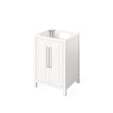 Jeffrey Alexander Cade 24" White Single Sink Bathroom Vanity with Black Granite Top - 8 in. Widespread Faucet Top product image 3