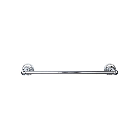 Top Knobs ED8PCF TOP BATH (R) Edwardian Bath Single 26 1/2" Wall Mounted Towel Bar Polished Chrome