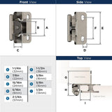 Amerock BPR871914 Hinge technical drawing and dimensions