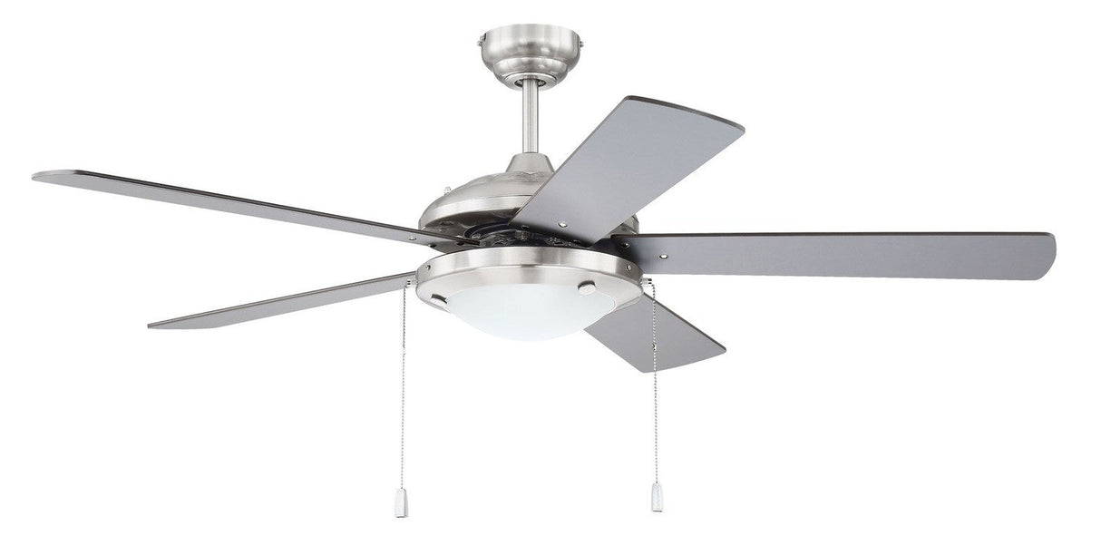 Craftmade NIK52BNK5 brushed polished nickel ceiling fan blades included
