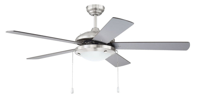 Craftmade NIK52BNK5 brushed polished nickel ceiling fan blades included