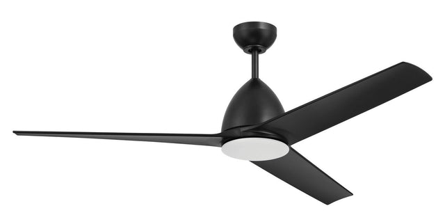 Craftmade NTO54FB3 flat black ceiling fan blades included
