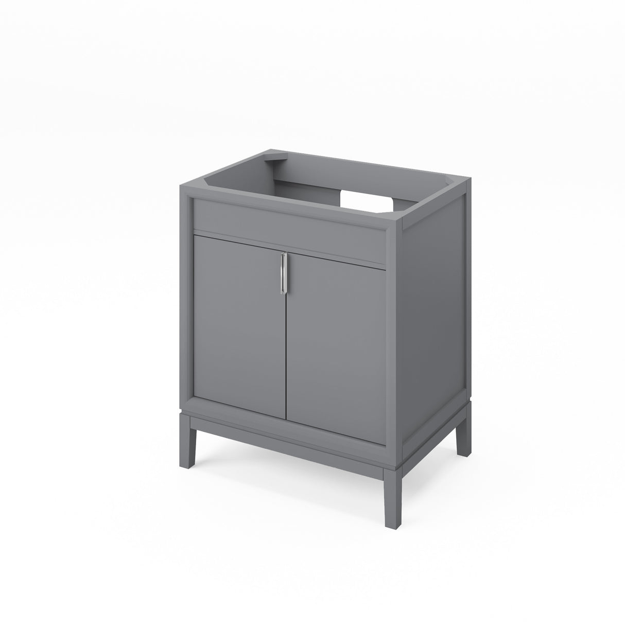 Jeffrey Alexander Theodora 31" Grey Single Sink Bathroom Vanity with White Resin Top - 8 in. Widespread Faucet Top product image 2