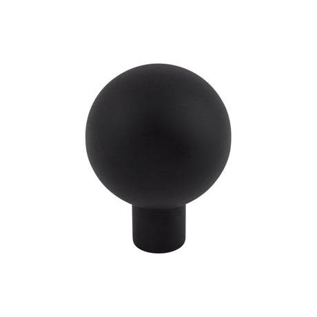 Top Knobs TK762BLK Brookline 1 1/8" Diameter Round Knob Flat Black