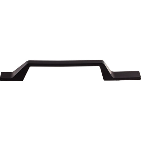 Top Knobs TK271BLK Modern Metro Asymmetrical 5" Center to Center Bar Pull Flat Black