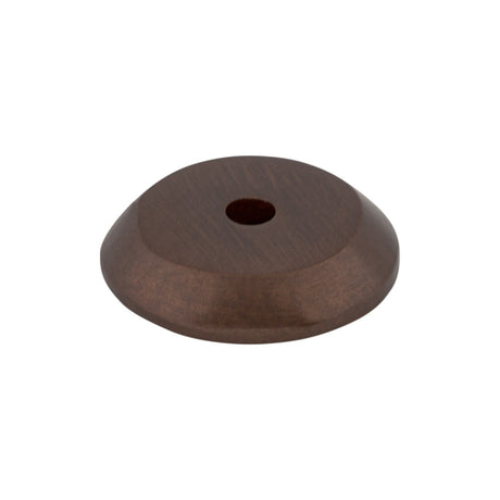 Top Knobs M1458 Aspen Round Knob Backplate Mahogany Bronze