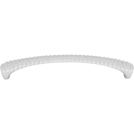 Top Knobs M1139 Grooved 6 5/16" Center to Center Bar Pull Polished Chrome