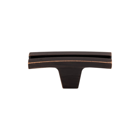 Top Knobs TK87TB Flared 2 5/8" Length Geometric Knob Tuscan Bronze
