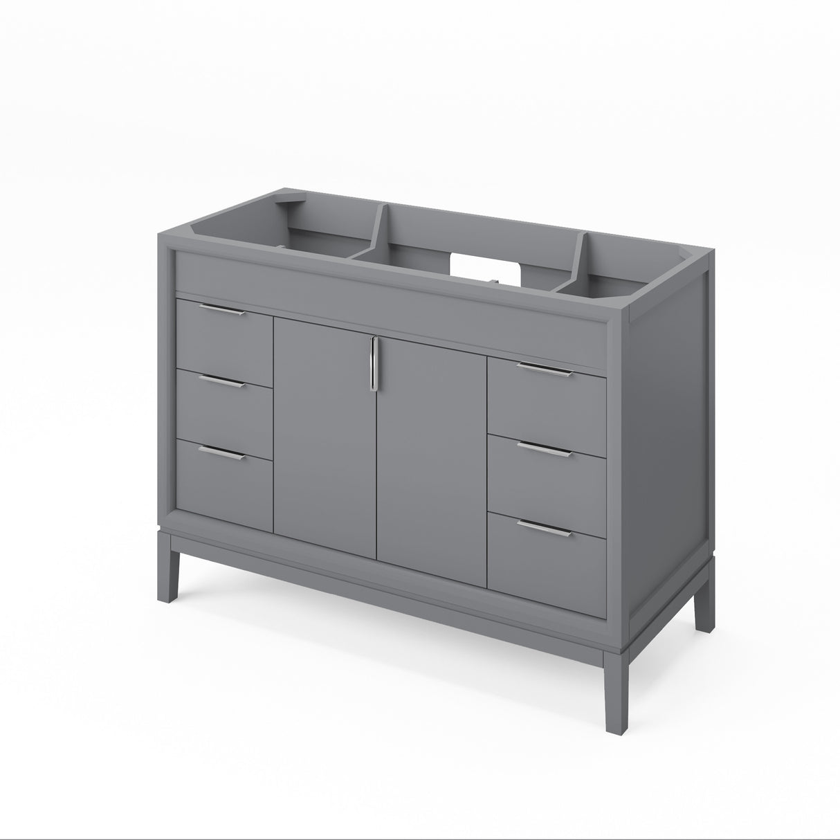 Jeffrey Alexander Theodora 48" Grey Single Sink Bathroom Vanity with White Carrara Marble Top - 8 in. Widespread Faucet Top product image 3