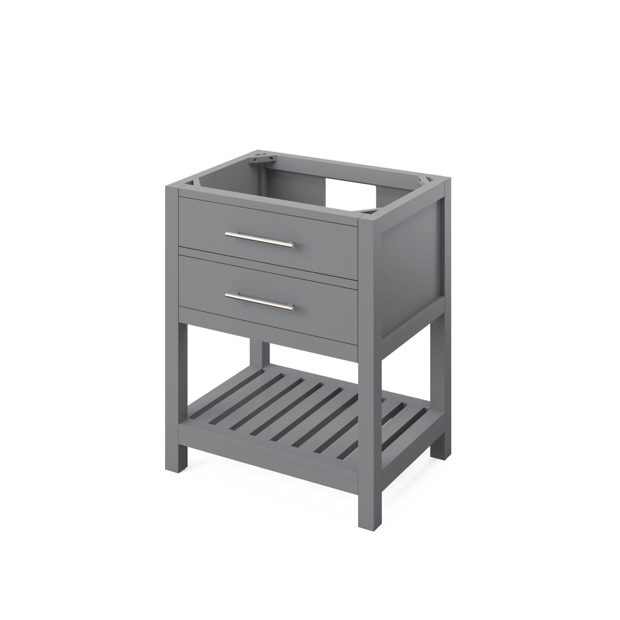 Jeffrey Alexander Wavecrest 30" Grey Single Sink Bathroom Vanity with White Carrara Marble Top - 8 in. Widespread Faucet Top product image 3
