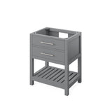 Jeffrey Alexander Wavecrest 30" Grey Single Sink Bathroom Vanity with Black Granite Top - 8 in. Widespread Faucet Top product image 3