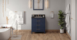 Jeffrey Alexander Katara 30" Hale Blue Single Sink Bathroom Vanity with Black Granite Top - 8 in. Widespread Faucet Top product image 6