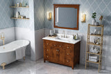 Jeffrey Alexander Chatham 48" Chocolate Single Sink Bathroom Vanity with Calacatta Vienna Quartz Top - 8 in. Widespread Faucet Top product image 7