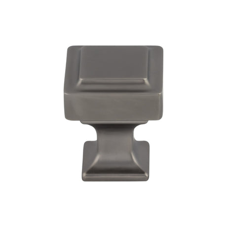 Top Knobs TK700AG Ascendra 1" Length Square Knob Ash Gray