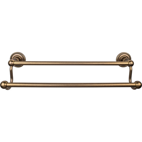 Top Knobs ED7GBZF TOP BATH (R) Edwardian Bath Double 20 1/2" Wall Mounted Towel Bar German Bronze