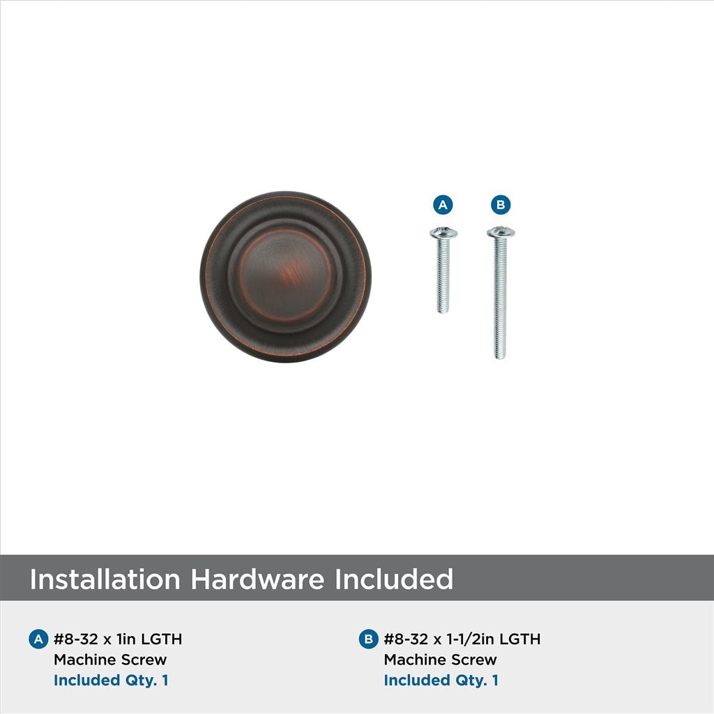 Amerock TEN1586ORB included mounting hardware