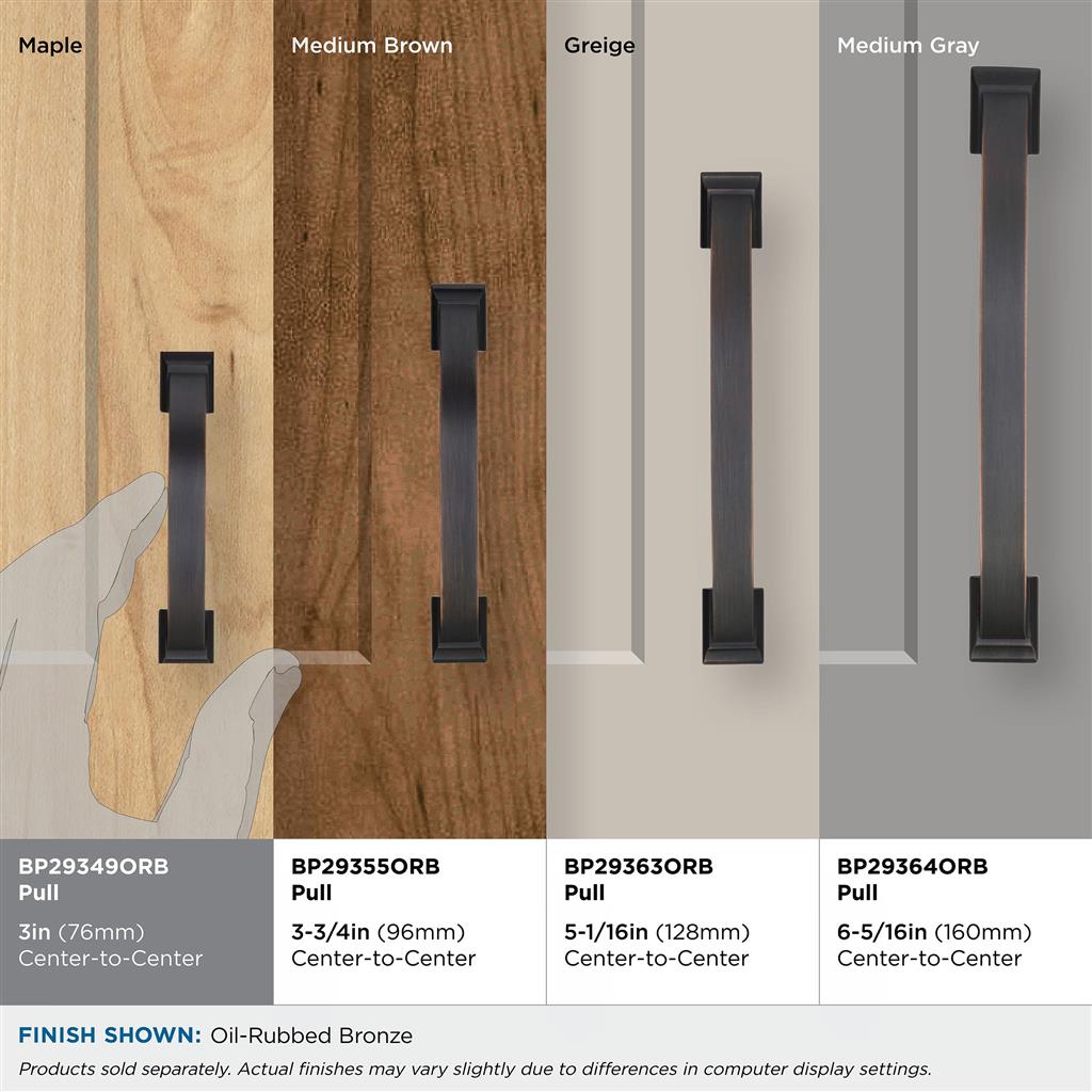 Amerock 5PK29349ORB Candler Oil-Rubbed Bronze Pull product details