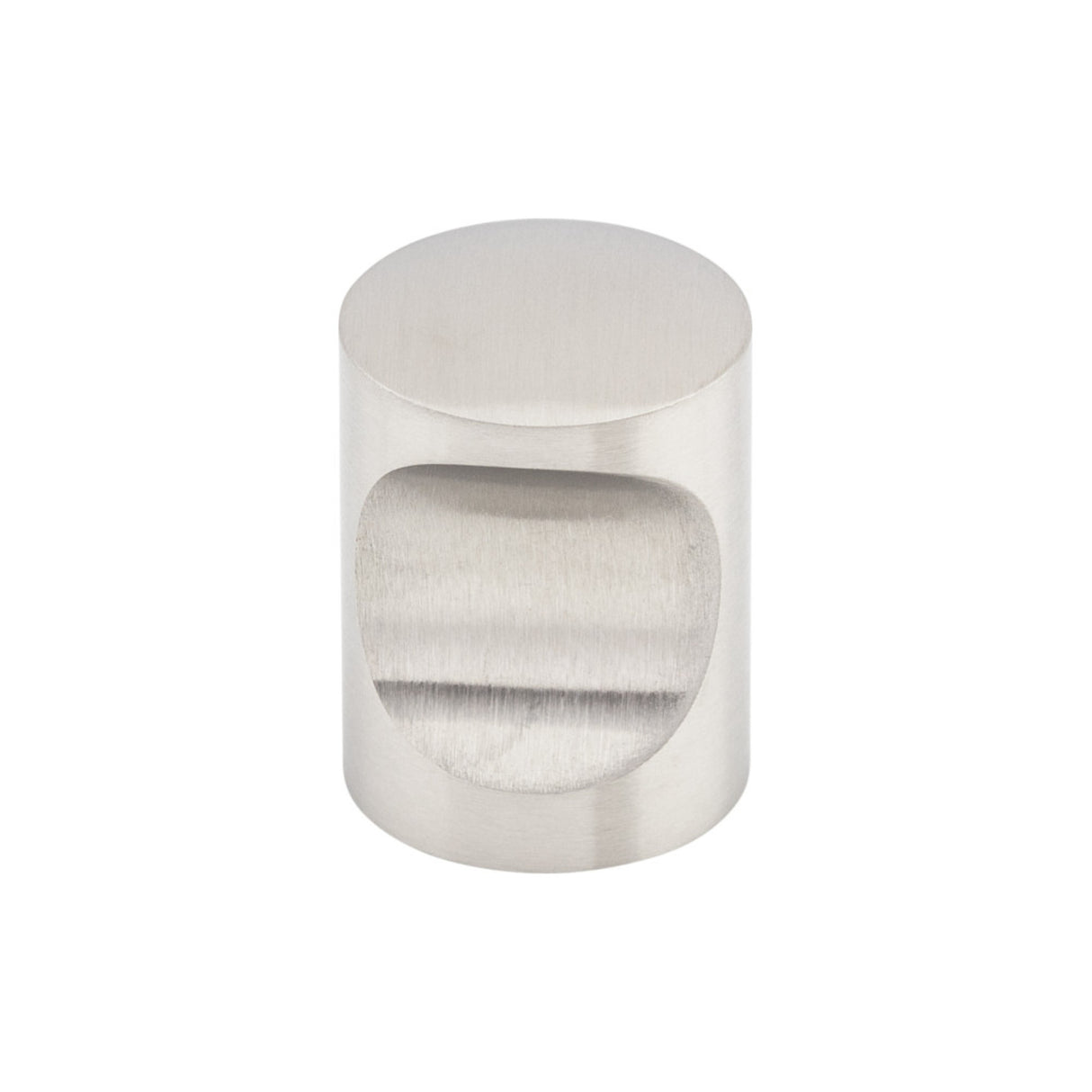 Top Knobs SS21 Indent 13/16" Diameter Round Knob Stainless Steel
