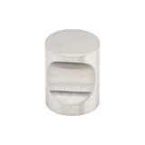 Top Knobs SS21 Indent 13/16" Diameter Round Knob Stainless Steel
