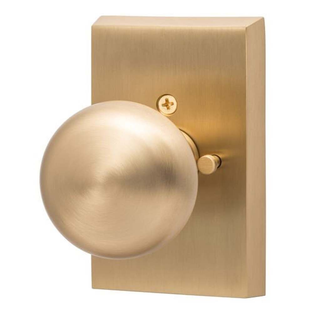 Sure-Loc OK102 SB satin brass privacy door knob