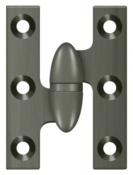 Deltana OK2015U15A-L antique nickel olive knuckle hinge